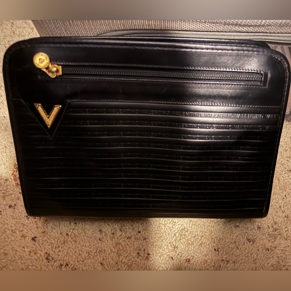 Valentino  Vintage Leather Clutch Bag